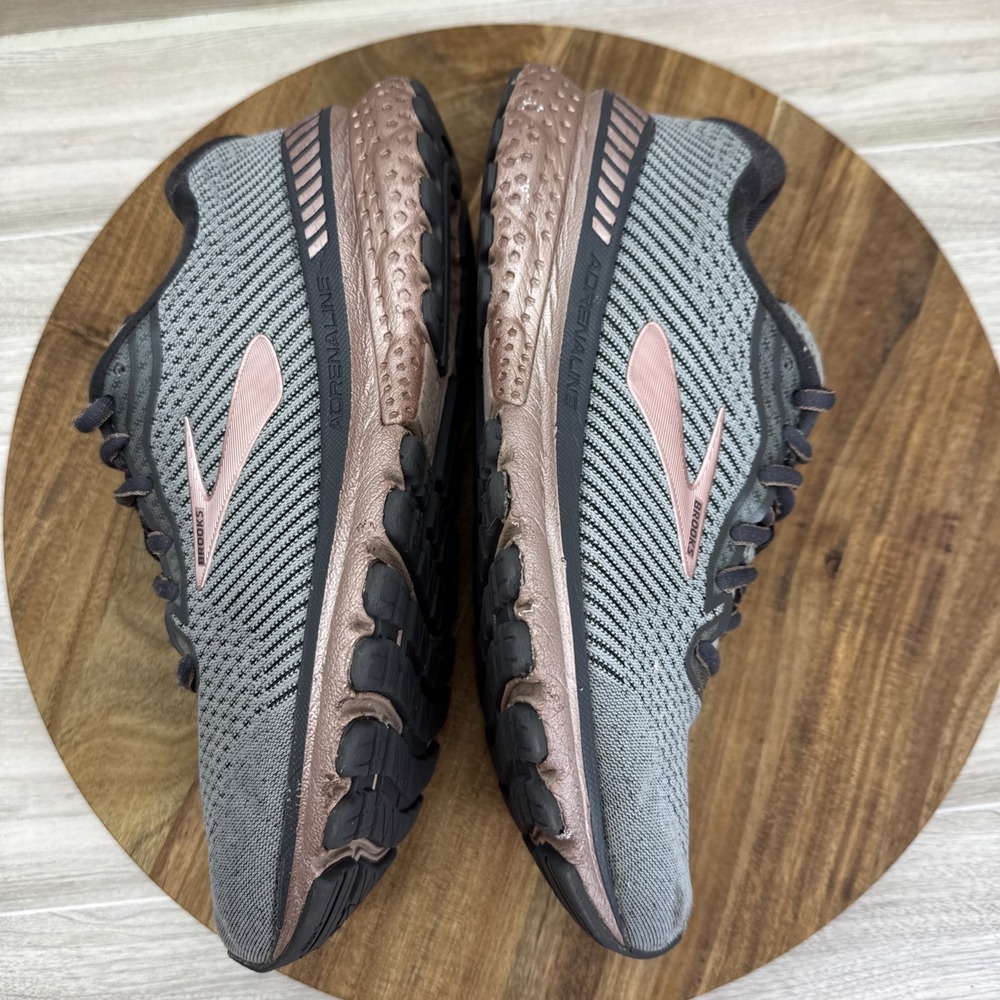 Brooks Adrenaline 20 Women's 9B GTS XX Gray/RoseAthletic Running Shoes Sneakers - Picture 7 of 9